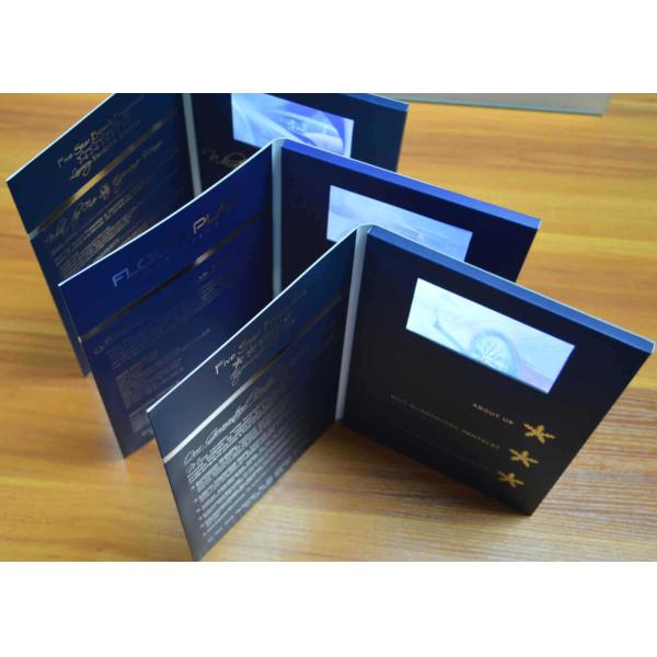 Promotional Interactive Video Brochure Commercial USB Port Rechargeable