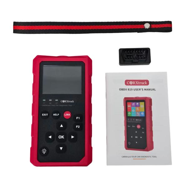 Xtruck 819 OBDII Diagnostic Scanner with 9 Major Protocols Support 2.8-inch IPS Display and 16-pin OBDII Connector