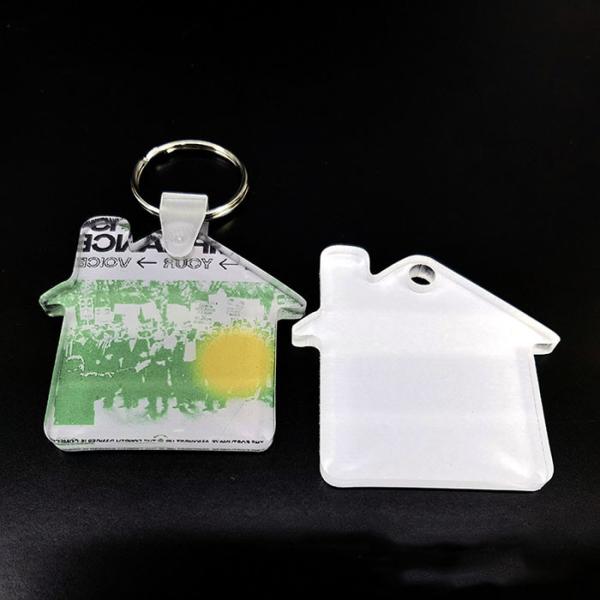 Custom Blank Sublimation Acrylic Keychain For Sublimation Printing