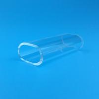 Tubo de flujo transparente del laser de cristal de cuarzo del agujero de los recambios del laser solo