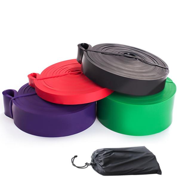 Various Color 100% Natural Latex Yoga TPE Elastic Stretch Custom Resistance Bands Exercise Band
