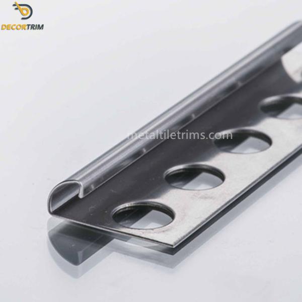 3/8'' 10mm Stainless Steel Tile Trim , Tile Corner Strip Round Edge