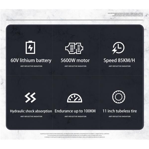 Fast Selling 5600W Scooter Max Speed 85KM/H Scooters for Adult in orange black color