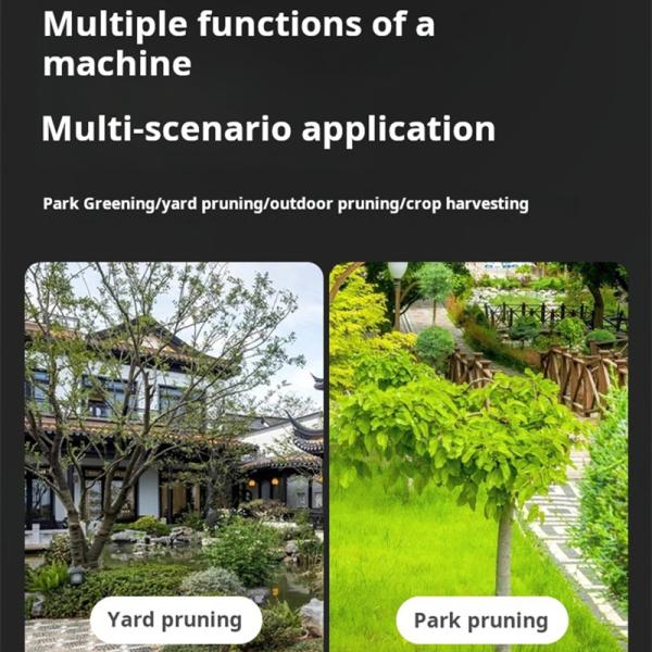 3000 Мах литий без щетки Электрическая садовая газонокосилка Уменьшение шума Легкая