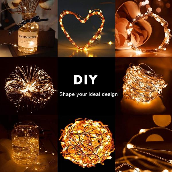 Outdoor Waterproof 200 LED Fairy String Lights 72.18 Ft Copper Wire