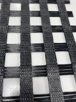 SBR Coated PET UX 100-400KN/M Polyester Geogrid Stabilize Embankments Slope Retaining Wall