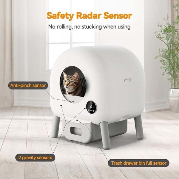 Customizable Pet Smart Automatic Self Cleaning Cat Litter Box Large Capacity