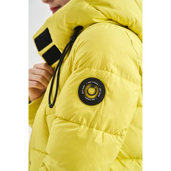 FODARLLOY Ladies Warm Hooded Cotton-Padded Clothes Women Slim Long Down Winter Jackets Women Water Repellent Puffer Coats