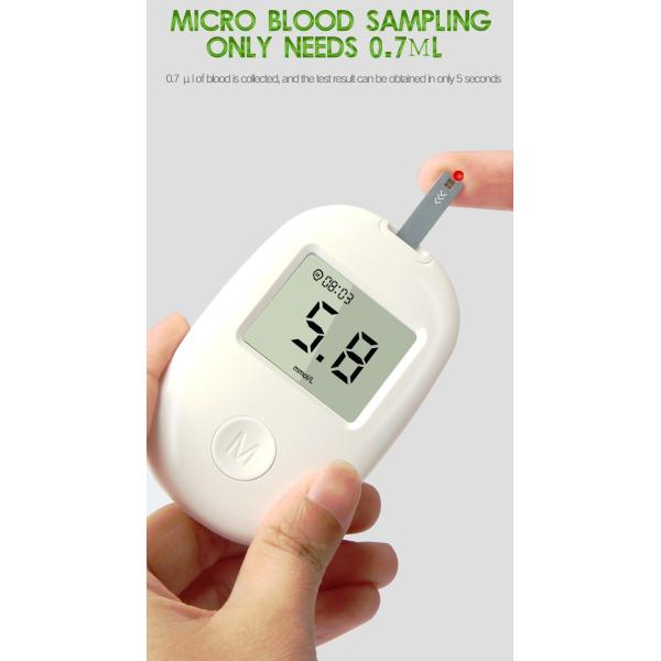 Fast 7s Blood Glucose Meter Glucometer Monitor With LCD Display And Auto Coding