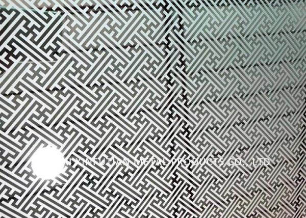 201 Grade Stainless Steel Surface Finish , Ss Finish Etching Design For Elevator