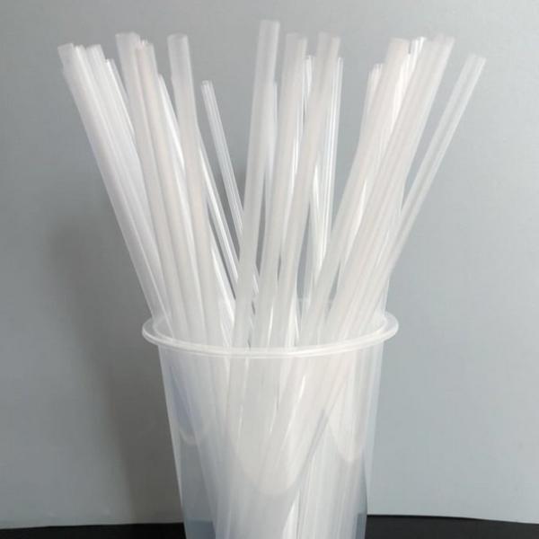 Bar Accessories Type Drinking Straws 6mm Diameter ECO Friendly Custom Transparent PLA