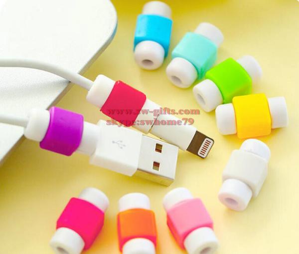 Fashion New USB Cable Earphones Protector Colorful Cover Case For Iphone 5S SE 5C 6 Plus 7 7 Plus Cases Fundas Coque