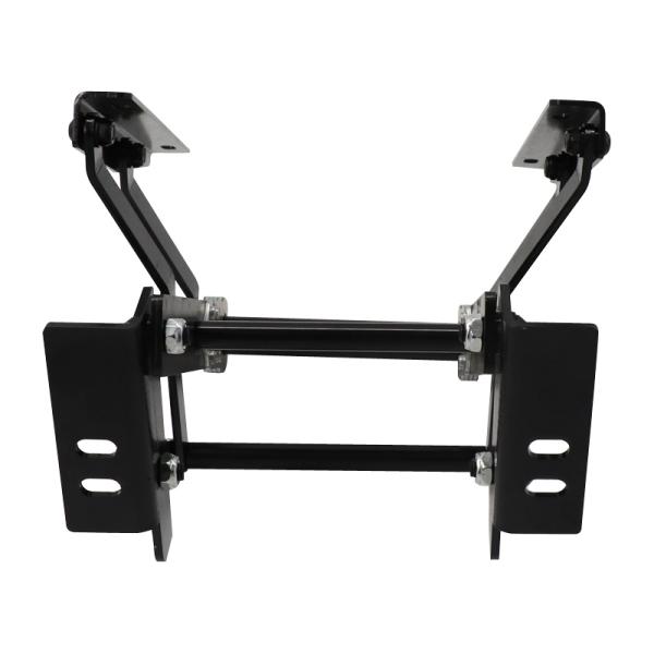 manual Adjustable leg rest support in a car seat
