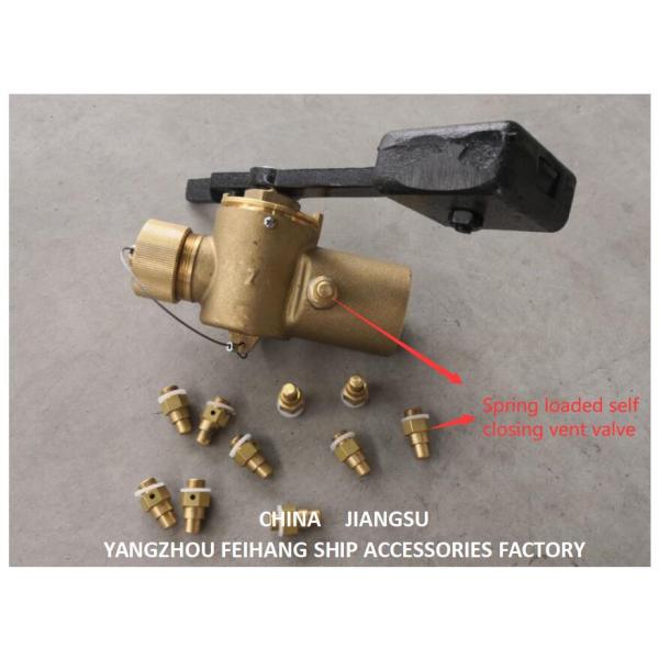 Самозакрывающие вентиляционные клапаны для прослушивающей трубы DN6, самозакрывающий вентиляционный клапан с пружинным нагрузкой Материал корпуса клапана Бронза / латунь
