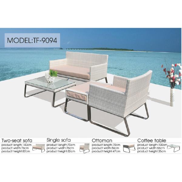 Patio wicker sofa furniture-9094