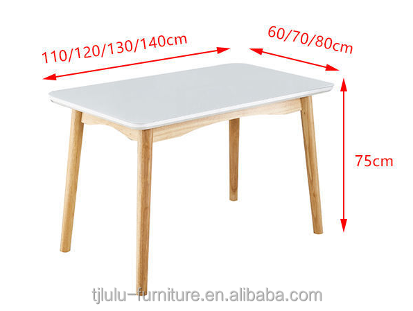 Mesa de comedor de madera moderna Escritorio para muebles de comedor