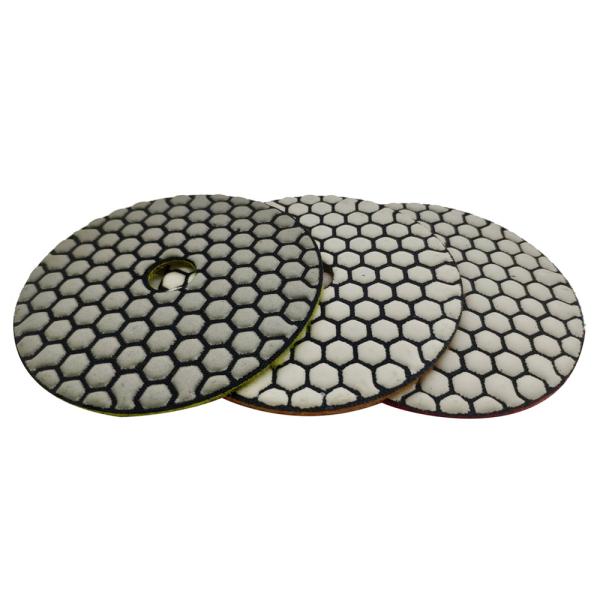 Versatile A Grade 3 Steps Diamond Flexible Polishing Pads for Polishing Slabs and Tiles