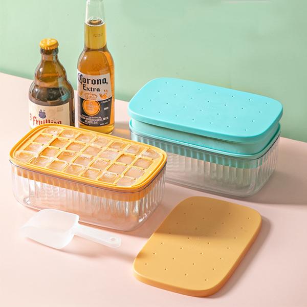 Le fabricant de glaçon de 28 trous moule le congélateur avec le couvercle et la