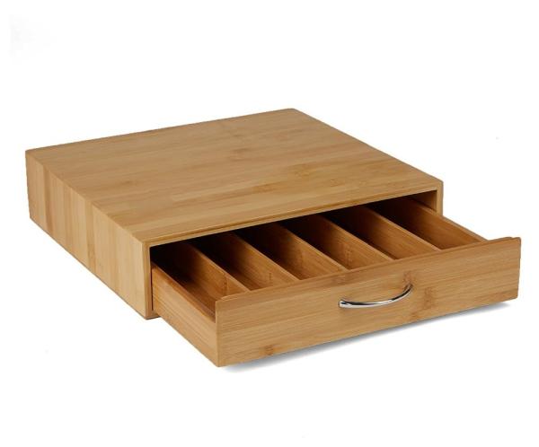 High Durability Bamboo Office Supplies Wood Coffee Mug Holder Organizer