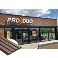painel de revestimento impermeável da parede exterior de 219x26mm para o pinho vermelho do shopping