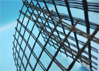 Composite Asphalt Reinforcement 25Kn Glass Fiber Geogrid For Road