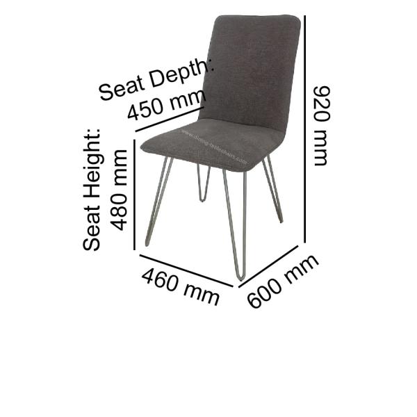 Обитая ткань обедающ стул отдыха стула гостиной стула