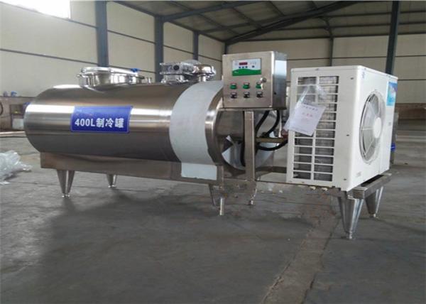 Stainless Steel Cooling Tank , Customized Milk Chilling Machine Vertical Type