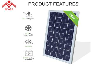 Long Life Crystalline Solar Panel Roof Mounted Arrays Hail Impact Resistance