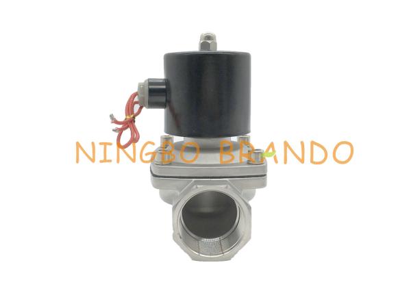 2/2 de corpo de alumínio normalmente fechado da movimentação direta da maneira válvula de diafragma de aço inoxidável do solenoide de 2S400-40 1-1/2”