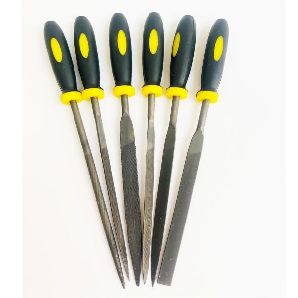 Conjunto de ficheiros de agulhas de manuseio de cores duplas 5PCS 6PCS 10PCS 4*160mm para indústria
