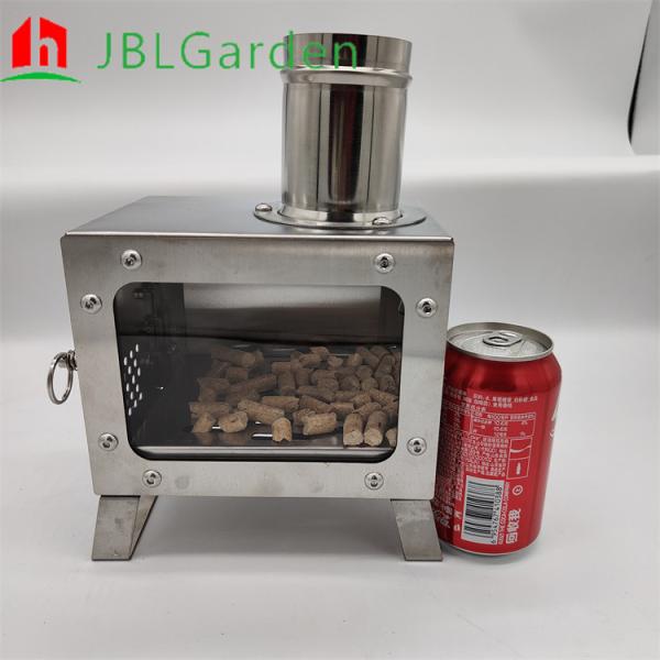 Outdoor Patio Heater Wood Pellet Firepit Cold Rolled Steel Freestanding