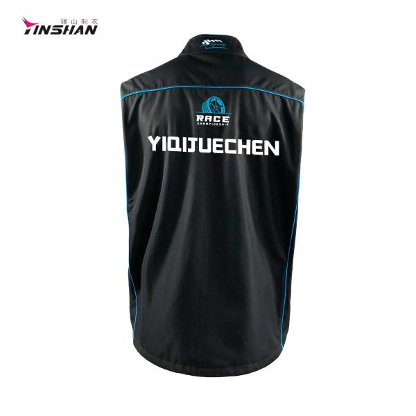 Customize Logo Acceptable Windproof Top Selling Motorcycle Vest for Auto Racing Wear