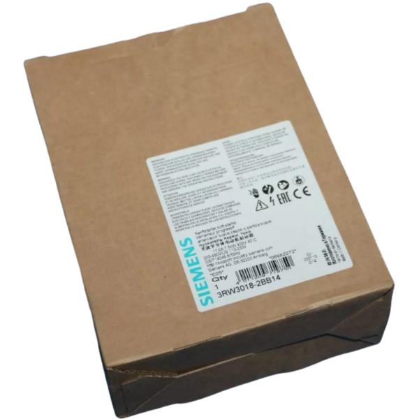 SIEMENS 3RW3018-2BB14 SIRIUS SOFT STARTER S00 17,6 A, 7,5 KW/400 V, 40 °C 200-480 V AC, 110-230 V AC/DC