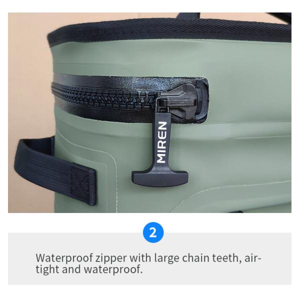 Рюкзак 25Л охладителя зеленого Хипалон герметичный для располагаясь лагерем пикника