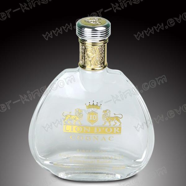 Роскошная выбивая бутылка стекла коньяка 750 ML
