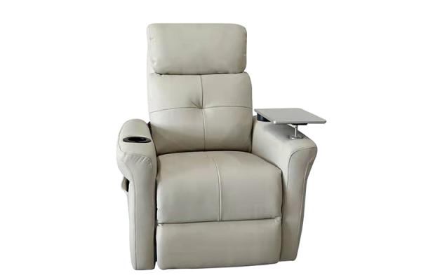 Nursing Home Modern Recliner Chair PU Leather Lay Flat Sleeper Recliner