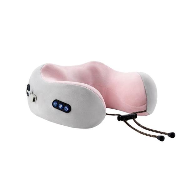 5V Neck Massager Pillow Memory Foam Travel Neck Support Heat Pillow for Traveling