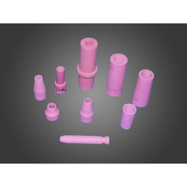 Pink Alumina Ceramic Tig Welding Cooling Nozzle In Welding Torches For Sand Blasting Gun