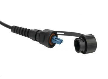 Черное водоустойчивое МПО - гибкий провод разветвителя оптического волокна одиночного режима ядра СК 12 3 метра