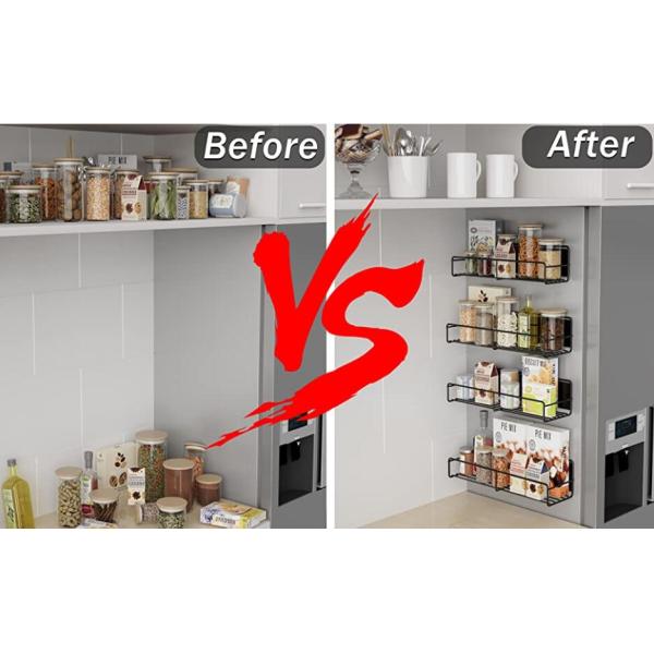 Кухонный организатор Магнитные полки для холодильника Экологически чистые и запасные