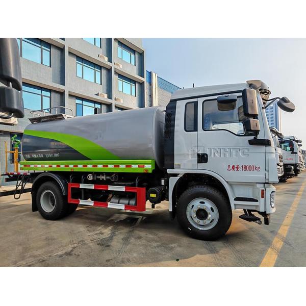 Shacman L3000 Camión del tanque de agua 4X2 200HP Camión del tanque de agua de aleación de aluminio