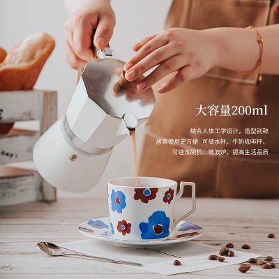 Coupe de café et soucoupe de cappuccino en céramique pour cadeaux d'affaires