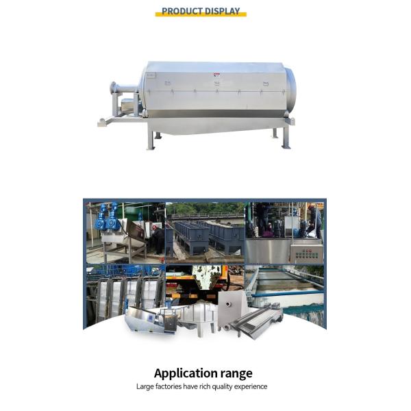 Equipamento de tratamento de águas residuais com filtro de tambor rotativo