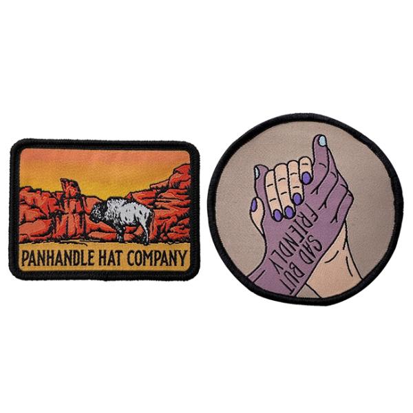 Оптовый красочный утюг на сплетенных заплатах ткани вышивки заплат Washable прочных