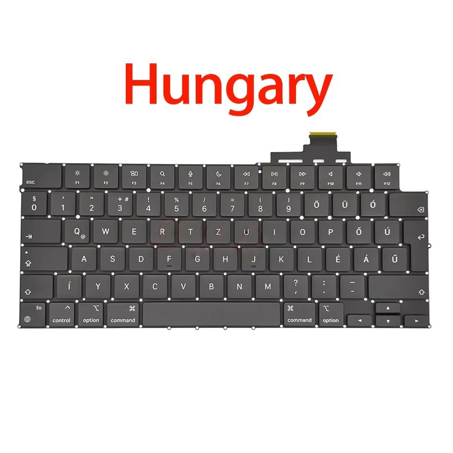 Brand New Replacement Keyboard for MacBook Air M2 13.6 Retina A2681 with Multiple Language Layouts US UK English Danish Swedish Arabic Hungarian Czech etc