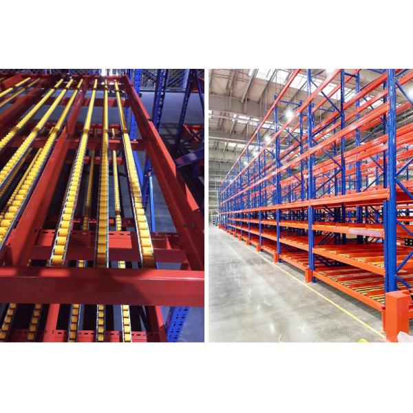 A24: Carton Flow Racking  Gravity Roller Racking roller conveyor racks With Aluminum Alloy Roller