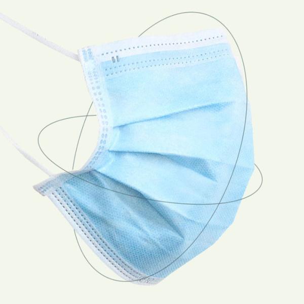 Pm2.5 3 Ply Disposable Breathing Mask / Disposable Non Woven Face Mask