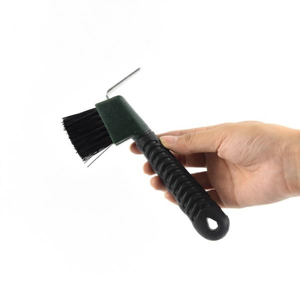 High Strength Horse Hoof Pick Brush With Grip , Plastic Hoof Picks For Horses