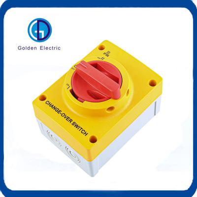 3p 4p 25A 40A 63A 220V-415V IP66 Revestimento de interruptor rotativo AC à prova d'água para mudança