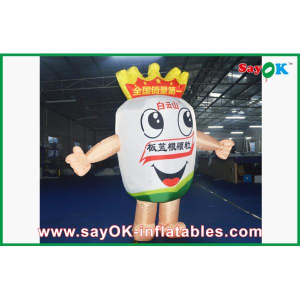 Ветр-доказательство костюма талисмана напольного шаржа раздувное с воздуходувкой